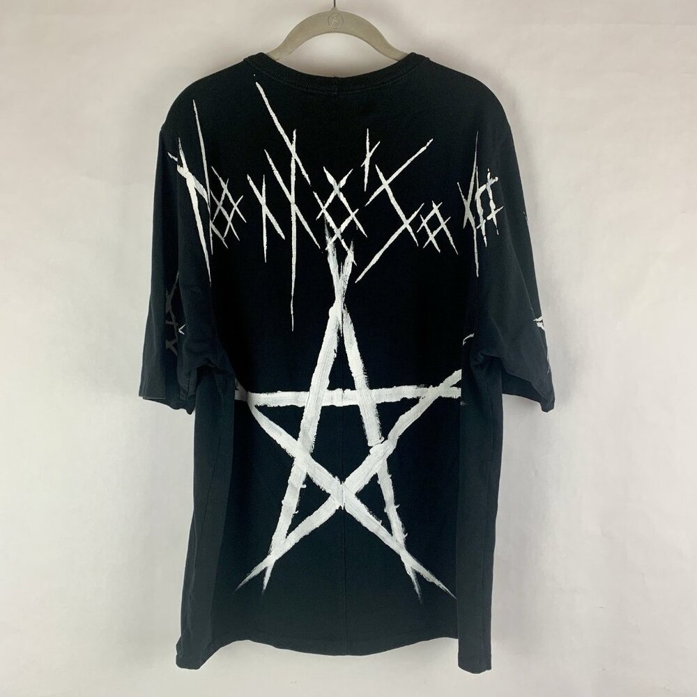 SMFK Tagged Shirt Tee Tshirt Black Streetwear Graffiti‎ Designer Men’s Medium